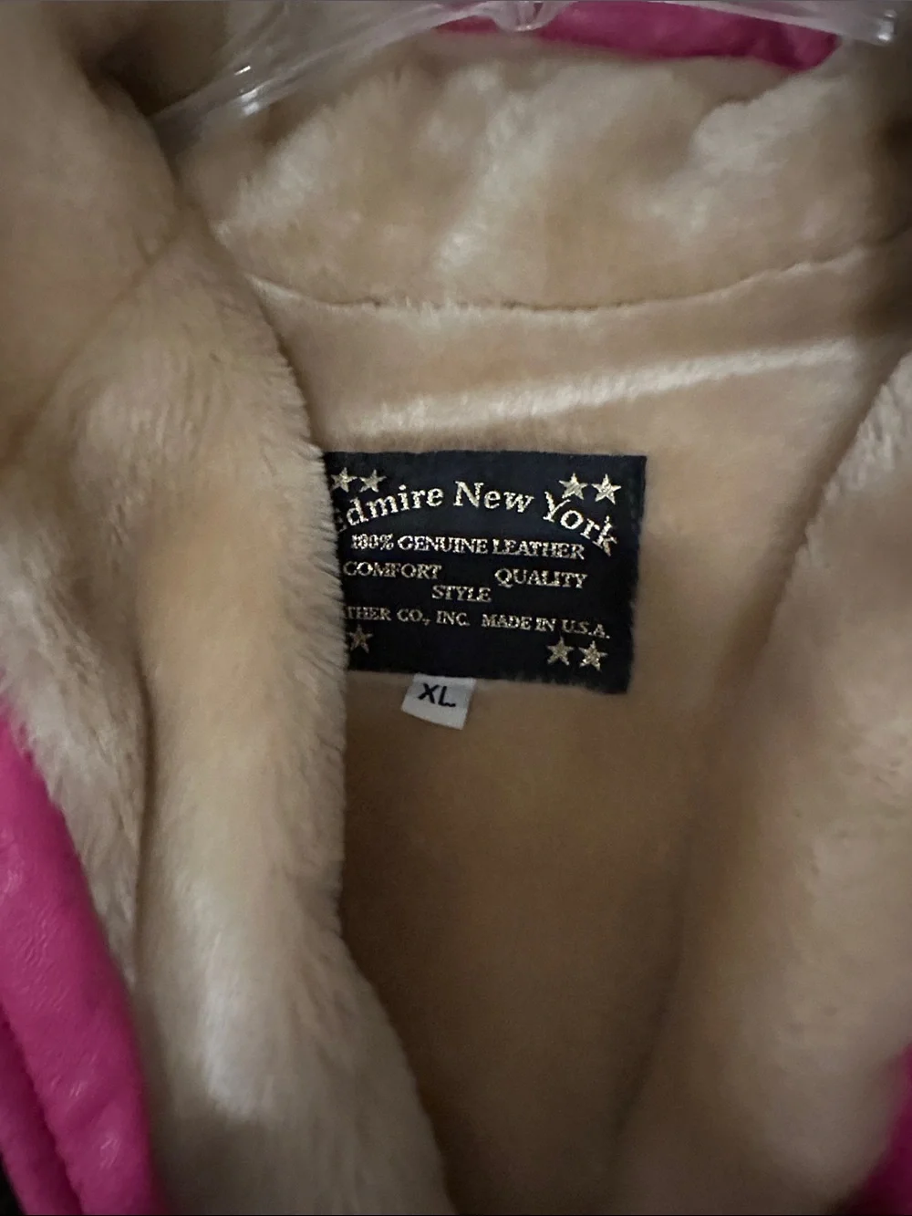Hot Pink Faux Fur Trimmed Jacket - Picture 2 of 6